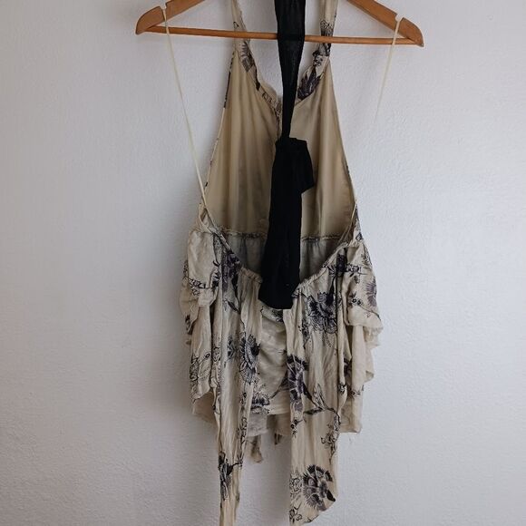 Free People halter neck open back sleeveless top size M. - Picture 4 of 10